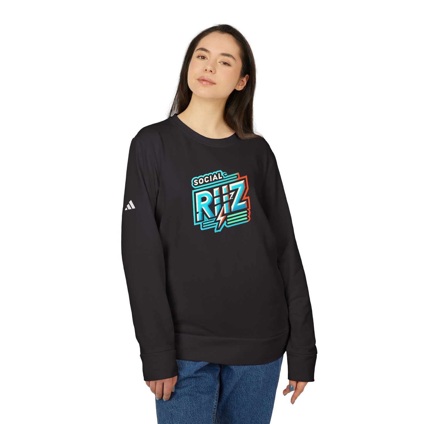 Social RiiZ Customized Fleece Sweatshirt – Inspired by Adidas