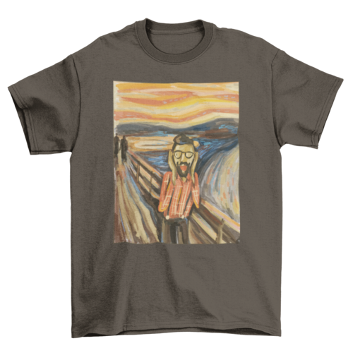 Hipster Scream - T-Shirt