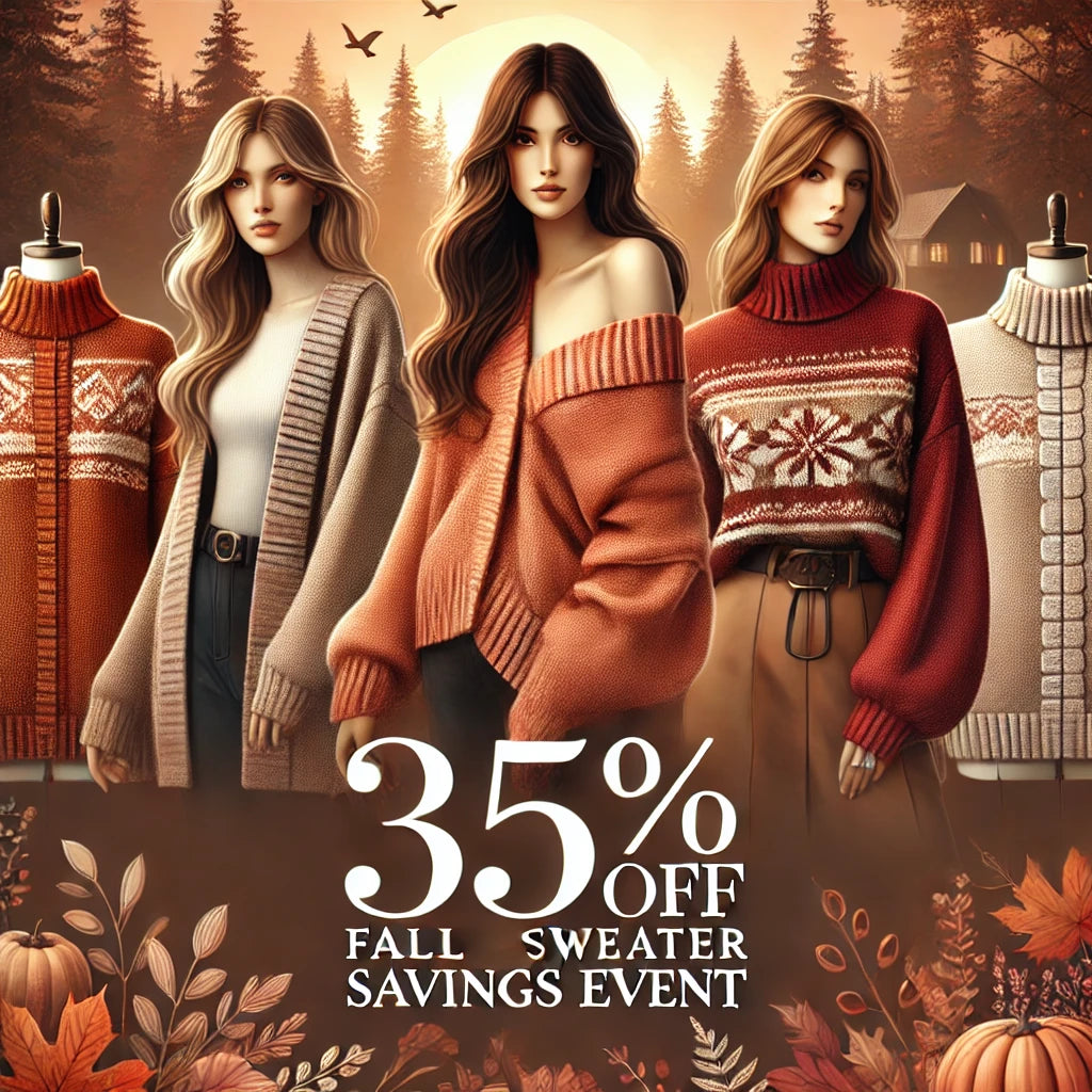 Fall4Sweaters -  Save 35% on Sweaters