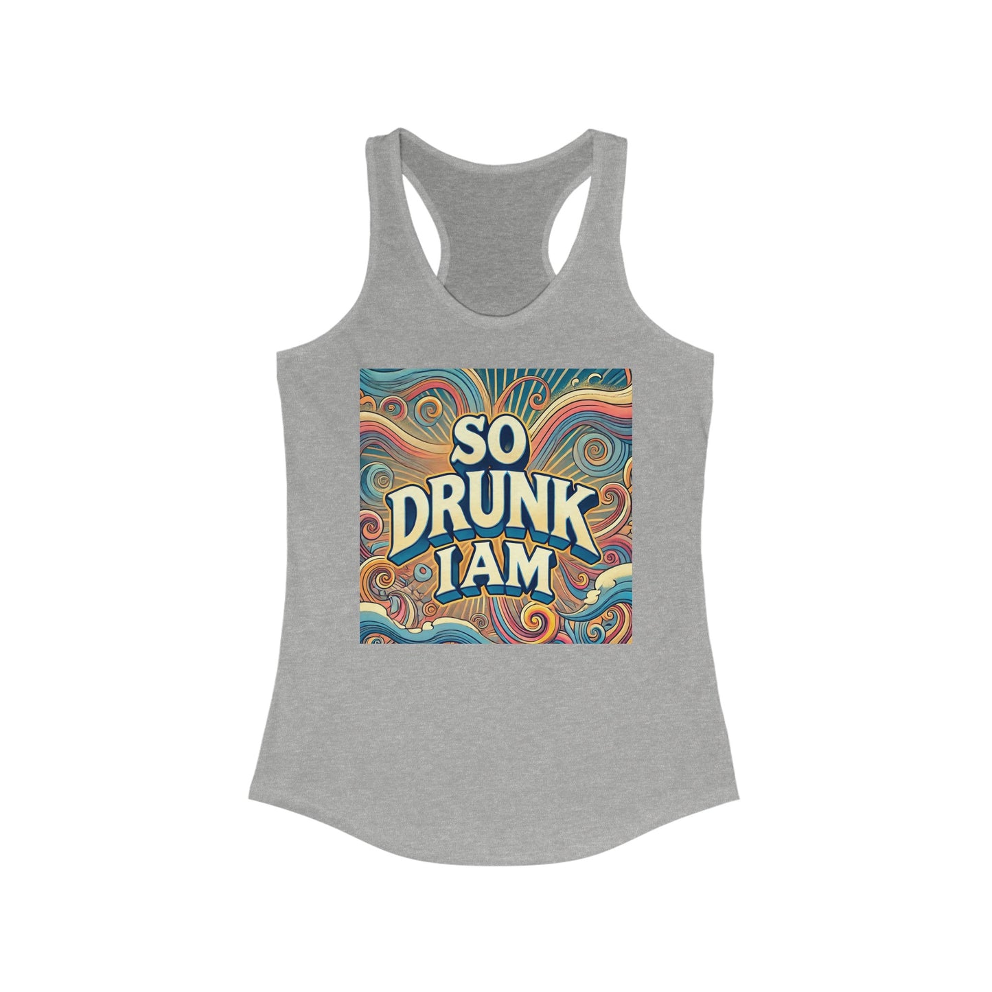Camiseta de tirantes con espalda cruzada ideal para mujer - So Drunk I AM