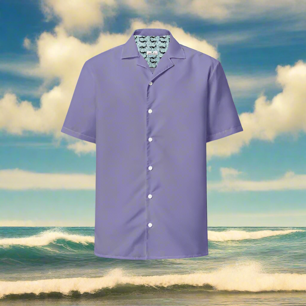 Urchin Purple Button Shirt - Social RiiZ