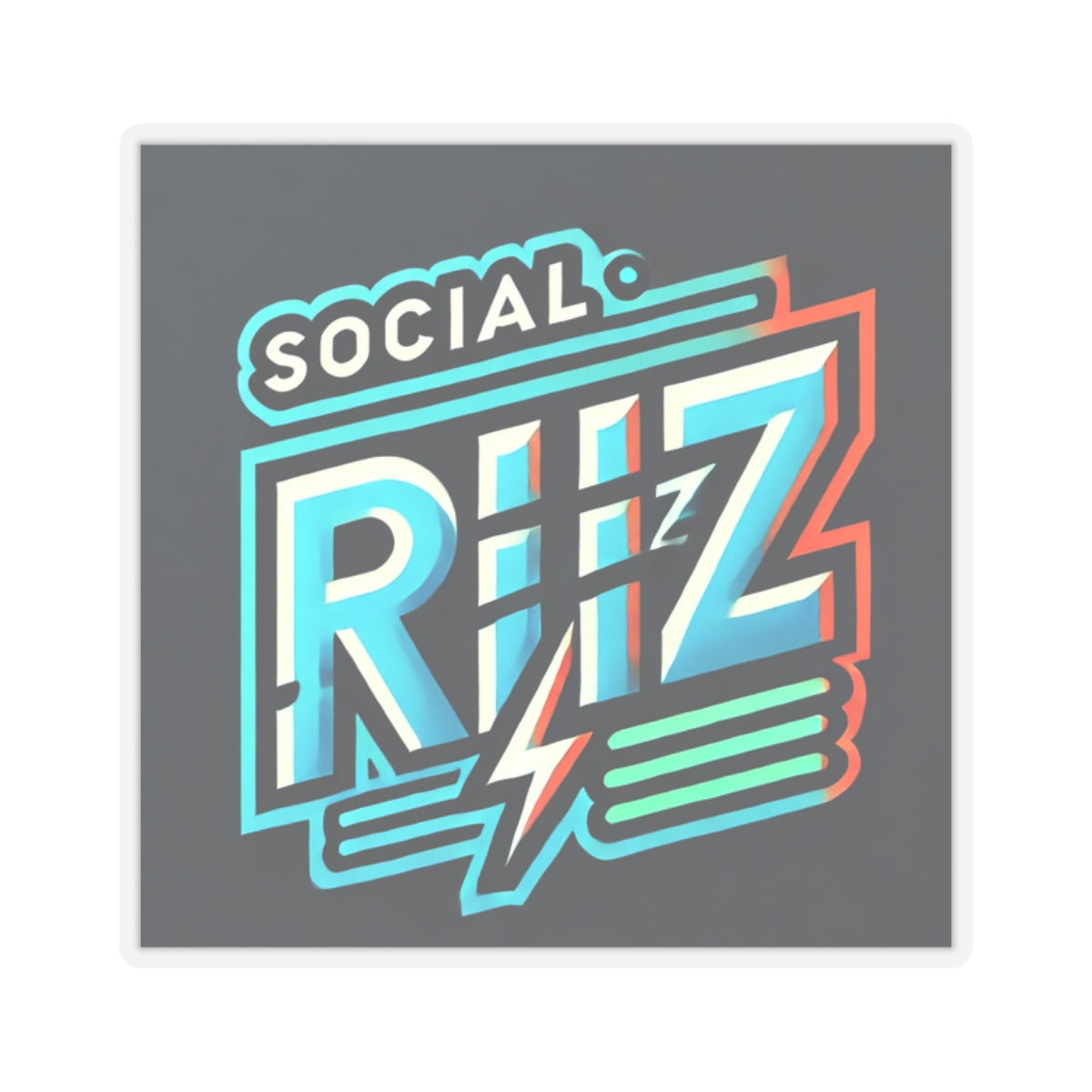 Social RiiZ - Kiss-Cut Stickers