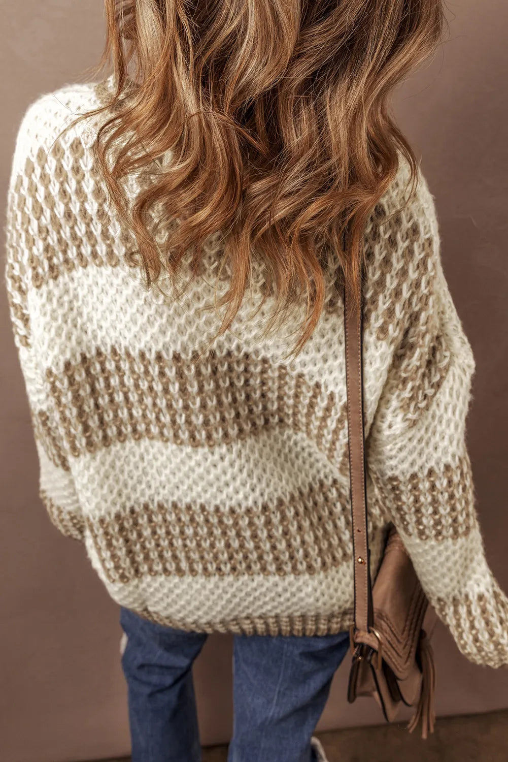 Round Neck Dropped Shoulder Sweater – Effortless Style with a Modern Twist