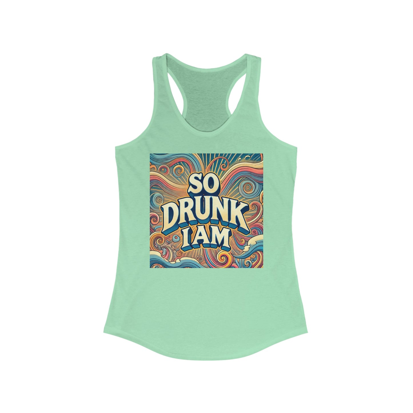 Camiseta de tirantes con espalda cruzada ideal para mujer - So Drunk I AM