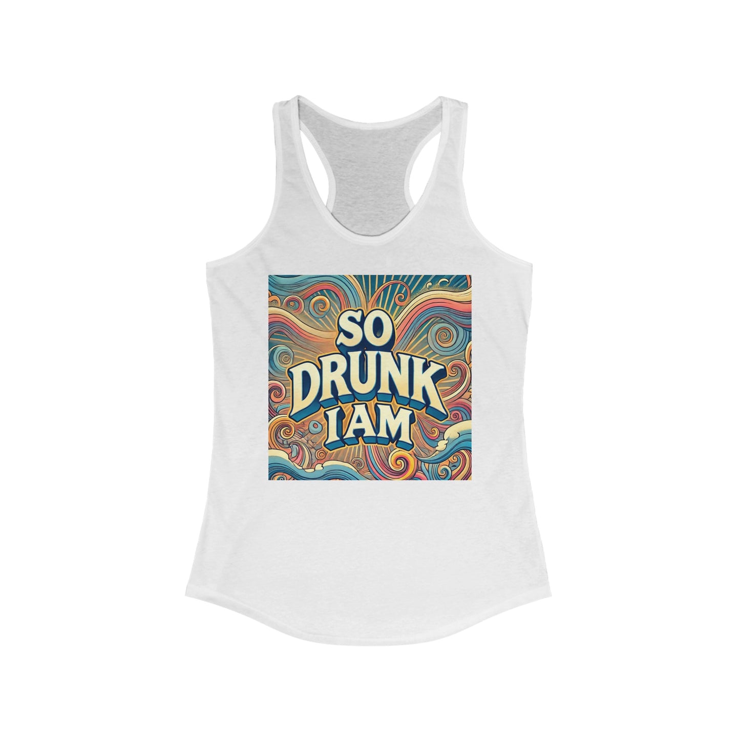 Camiseta de tirantes con espalda cruzada ideal para mujer - So Drunk I AM