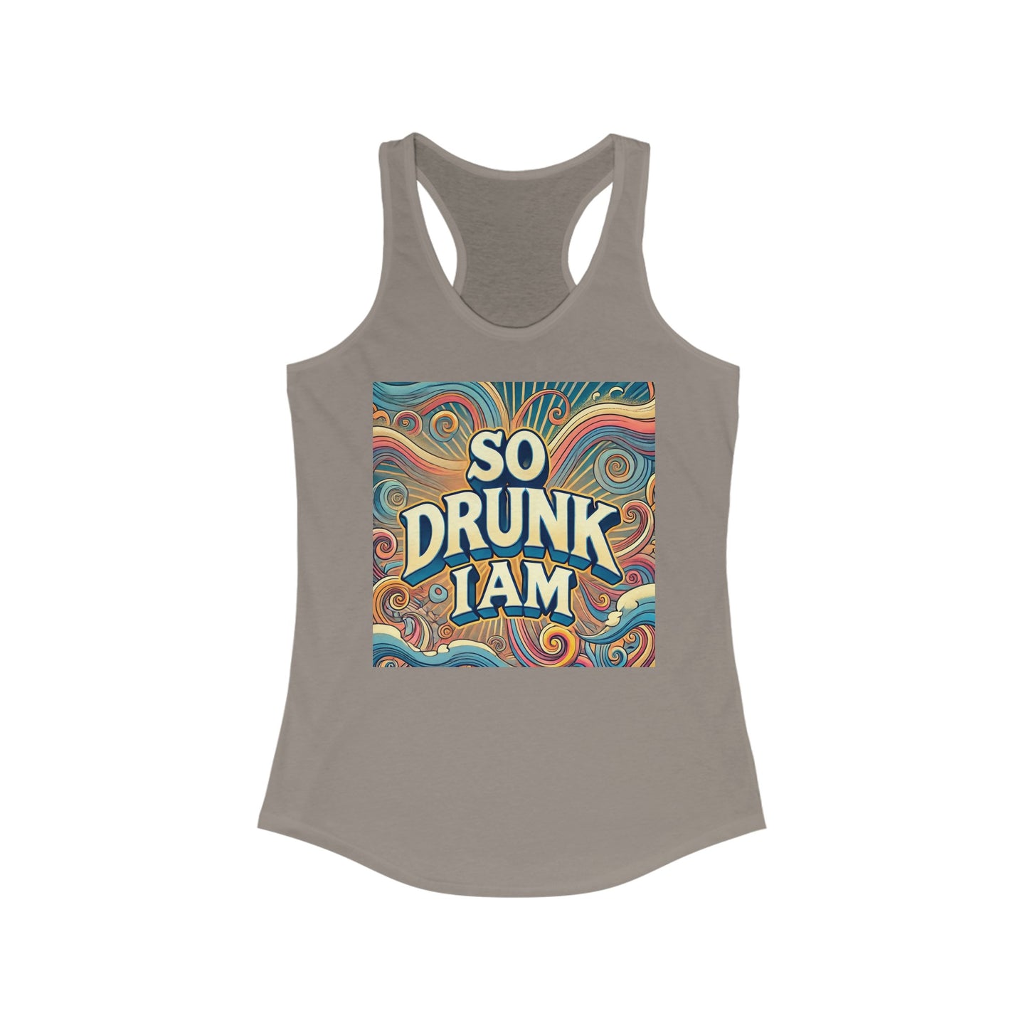 Camiseta de tirantes con espalda cruzada ideal para mujer - So Drunk I AM