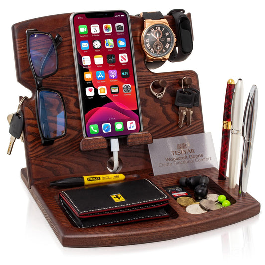 Handcrafted Multifunctional Organizer Station