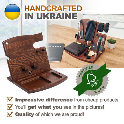 Handcrafted Multifunctional Organizer Station