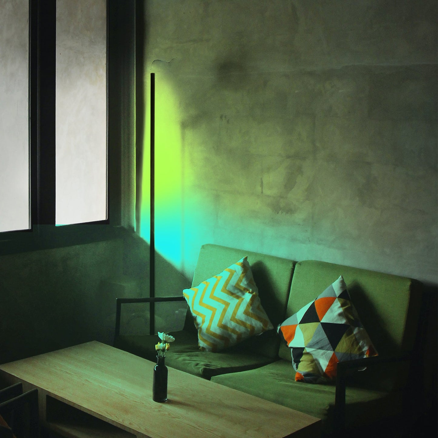 LED Colored Corner Floor Mood Lamp