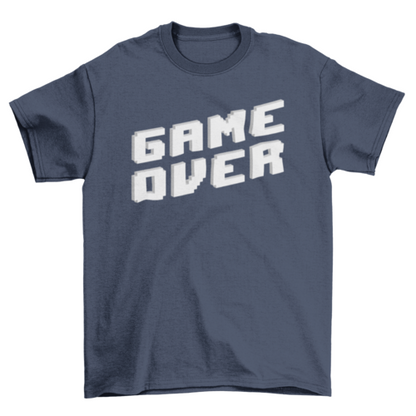 Camiseta unisex Gamer con el mensaje "Game Over"