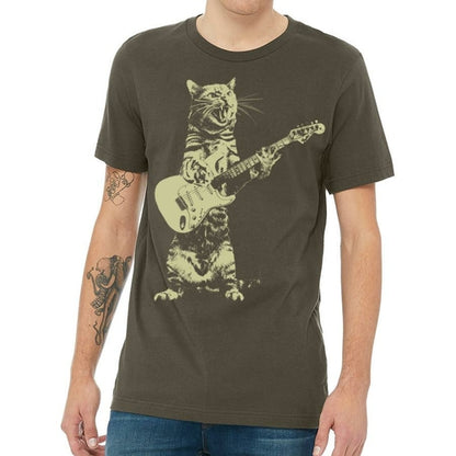 Cat Playing Guitar - T-Shirt