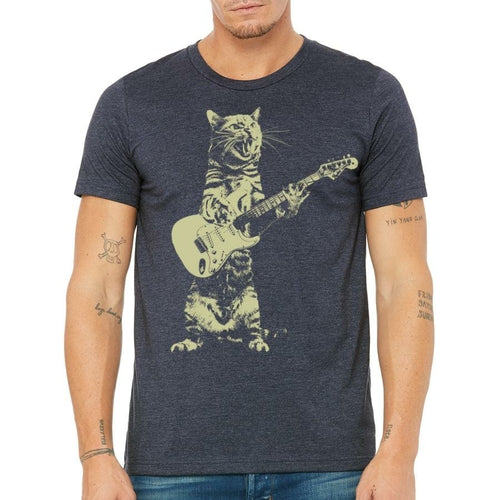 Cat Playing Guitar - T-Shirt