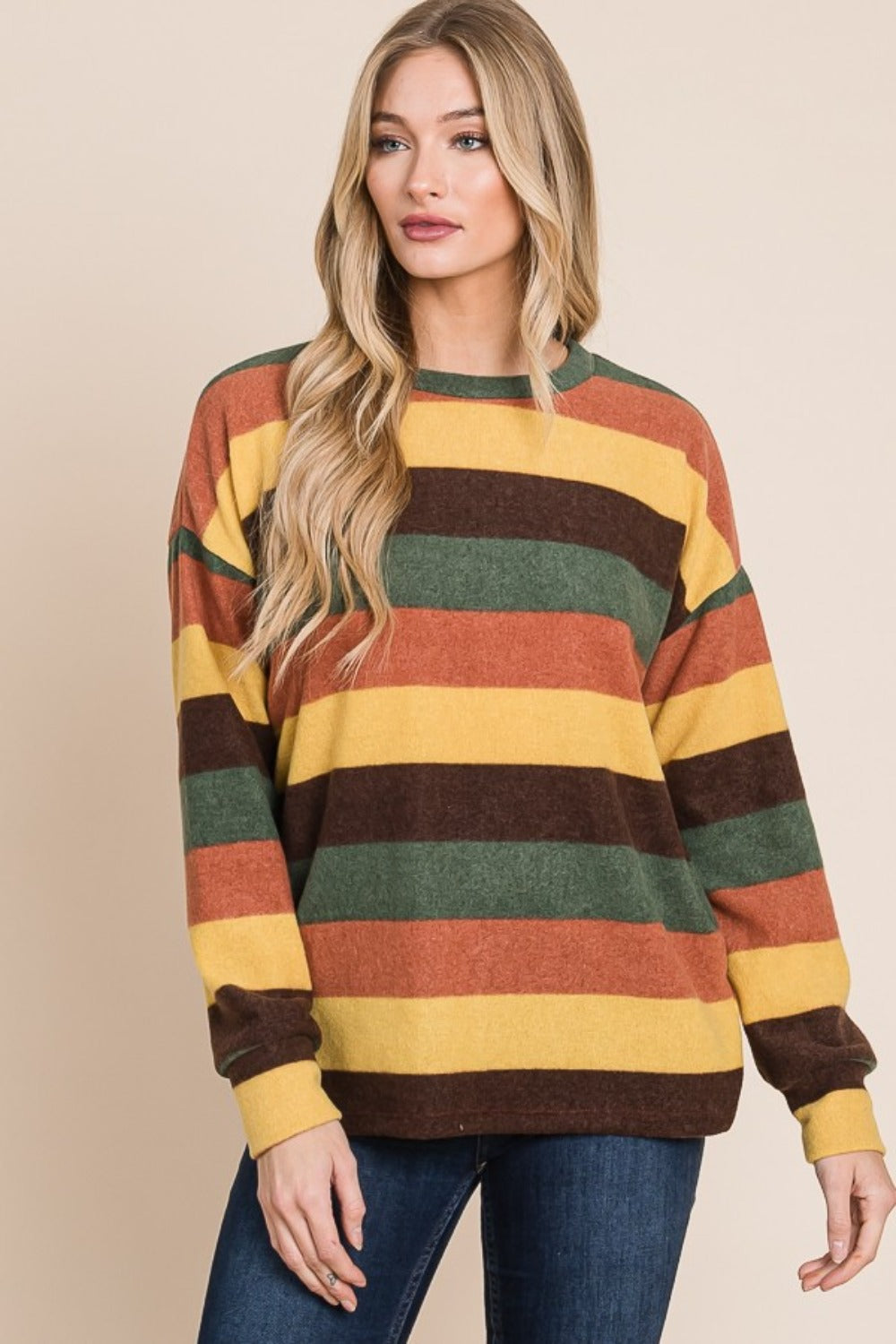 Multi-Color Striped Knit Top