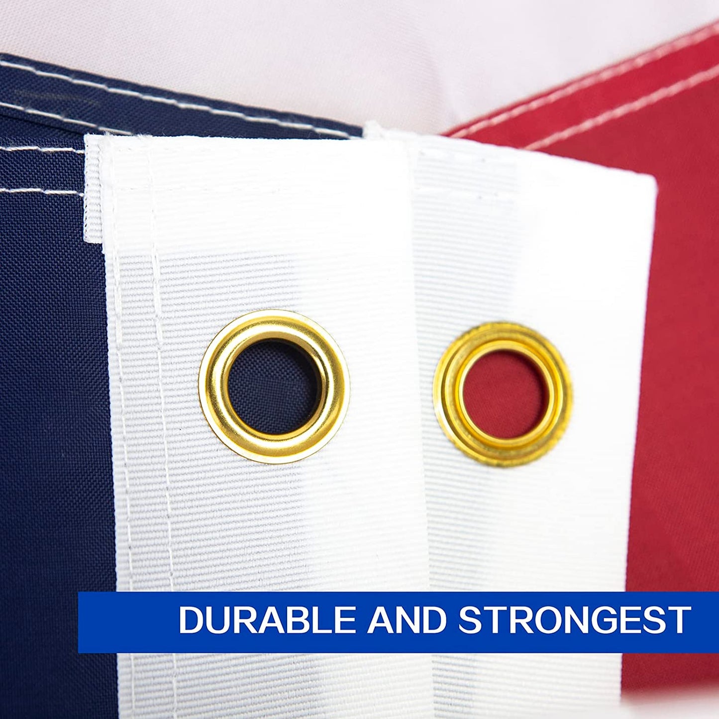 Texas Flag - Heavy Duty Outdoor with Embroidered Star & Brass Grommets | Fade Resistant & All-Weather