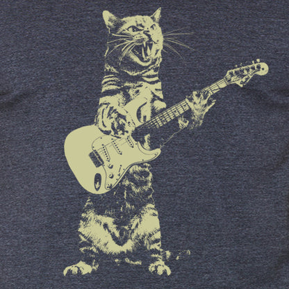 Cat Playing Guitar - T-Shirt