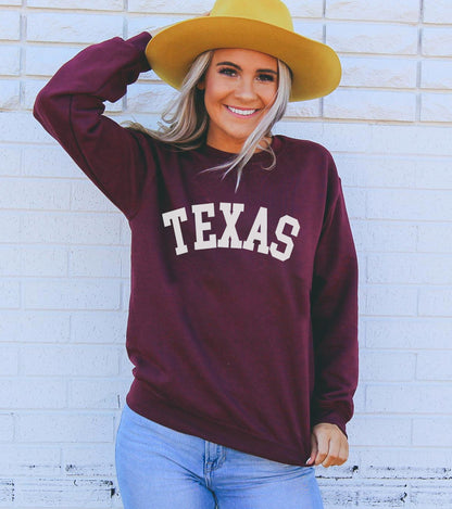 Texas Sweatshirt | Comfortable and Lone Star State Proud