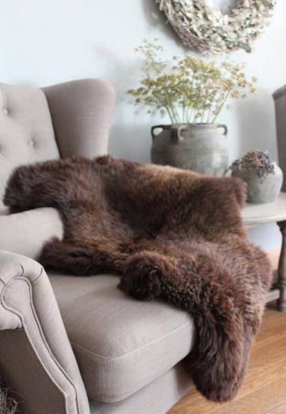 Natural Brown Sheepskin