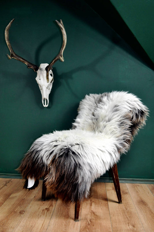 Gray Rare Breed Sheepskin Rug. | HUGE 140cm