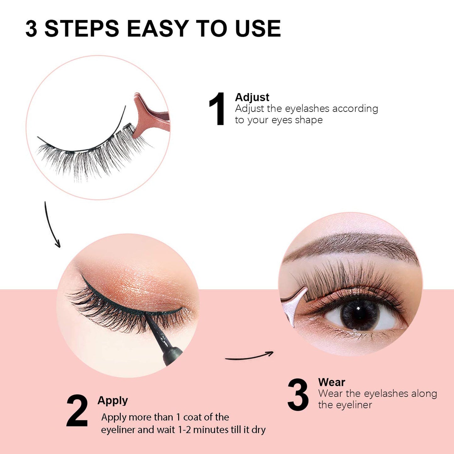 10 Piece Mixed 3D Multi-layer Magnetic False Eyelashes Set with