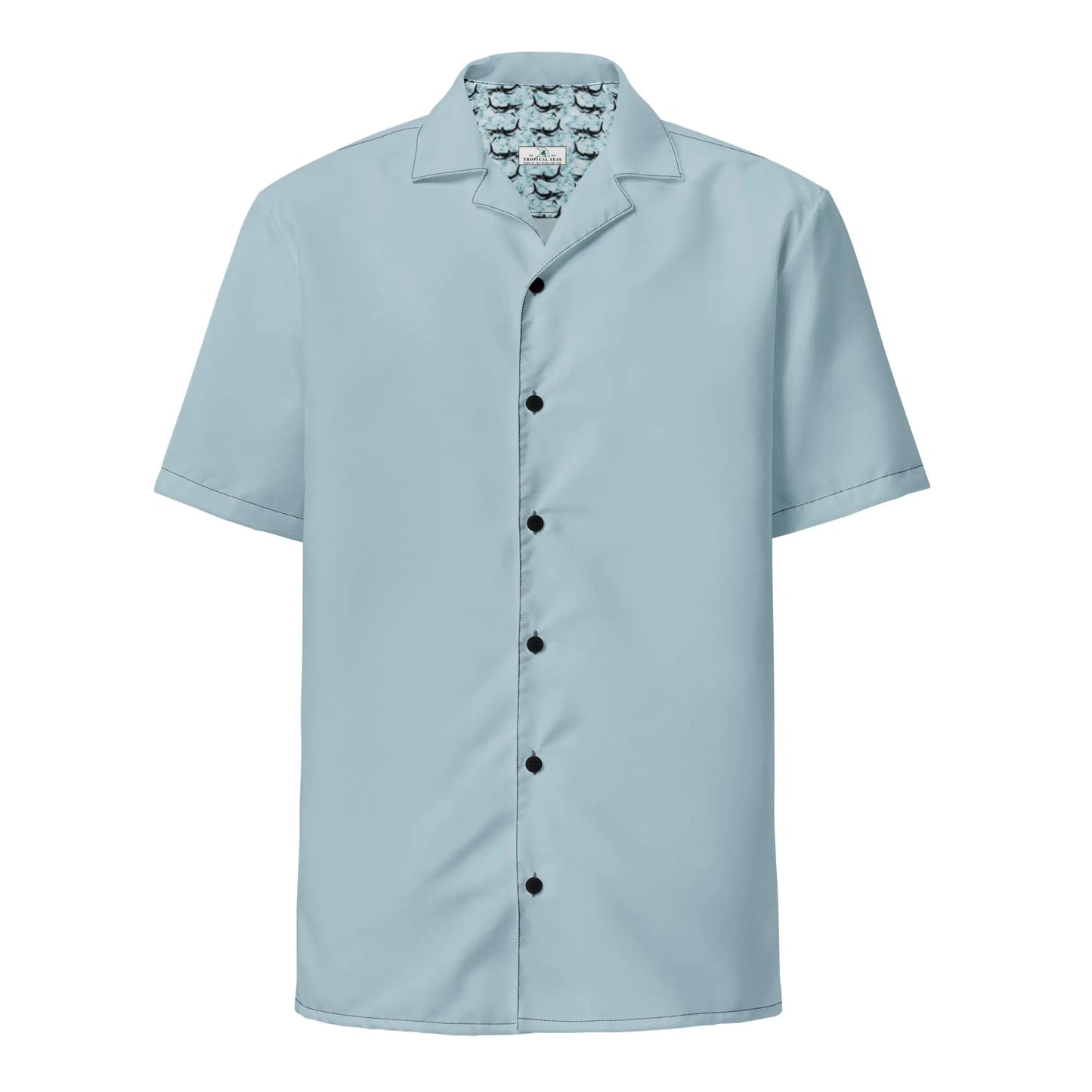 Shark Skin Blue Button Shirt – Sleek Style for Every Occasion